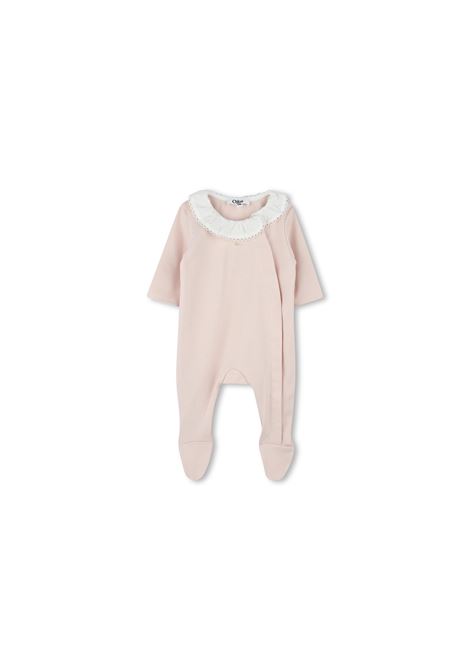 Set Regalo Con Tutina e Bavaglini rosa antico CHLOÉ KIDS | C2041145Q